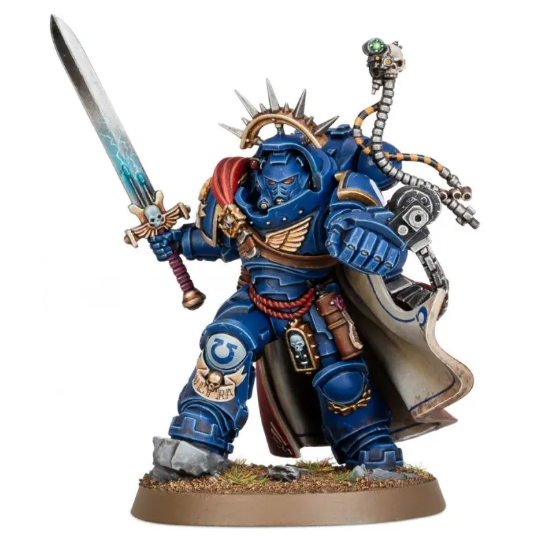 Captain in gravis armour, space marines, warhammer 40k, games workshop, model 48-70
